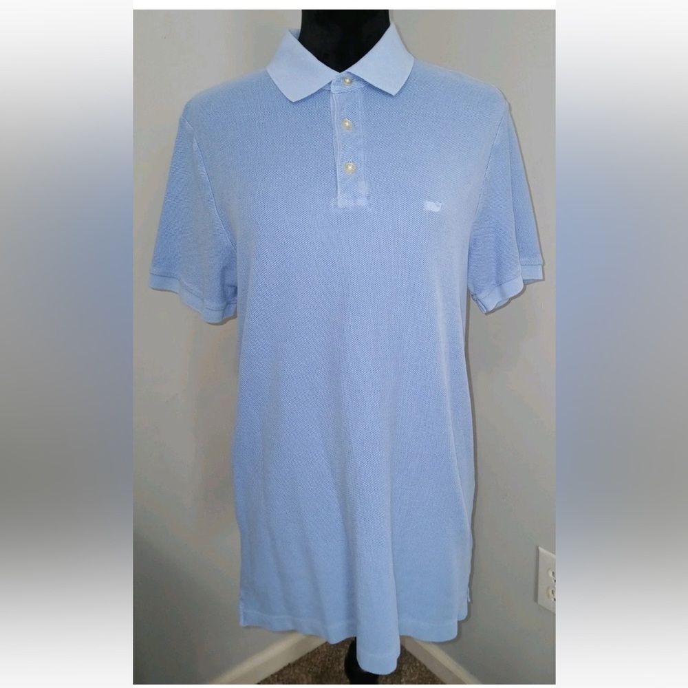 Vineyard Vines men’s blue short sleeve collared button up size medium